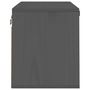 Voir la diapositive 4 : VIDAXL Armoire murale Gris 60x30x35 cm Bois de pin massif