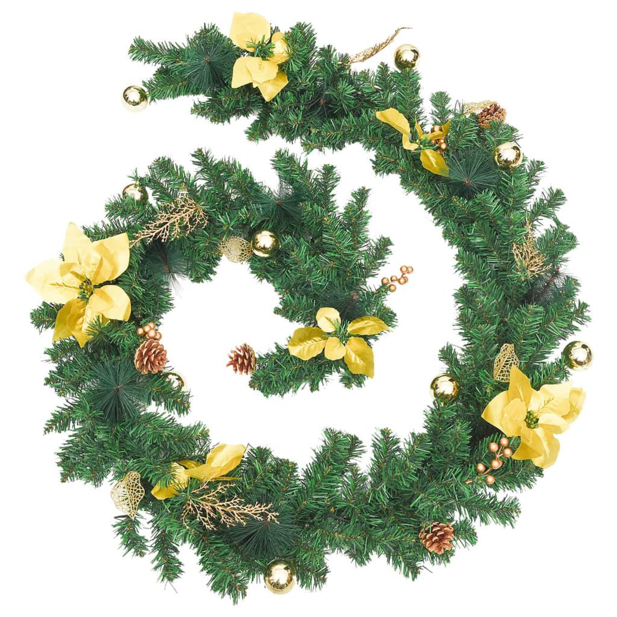 Voir la diapositive 3 : VIDAXL Guirlande de noël avec lumieres led vert 2,7 m pvc