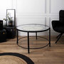 Voir la diapositive 6 : Paris Prix Table Basse Design  Horloge  90cm Noir