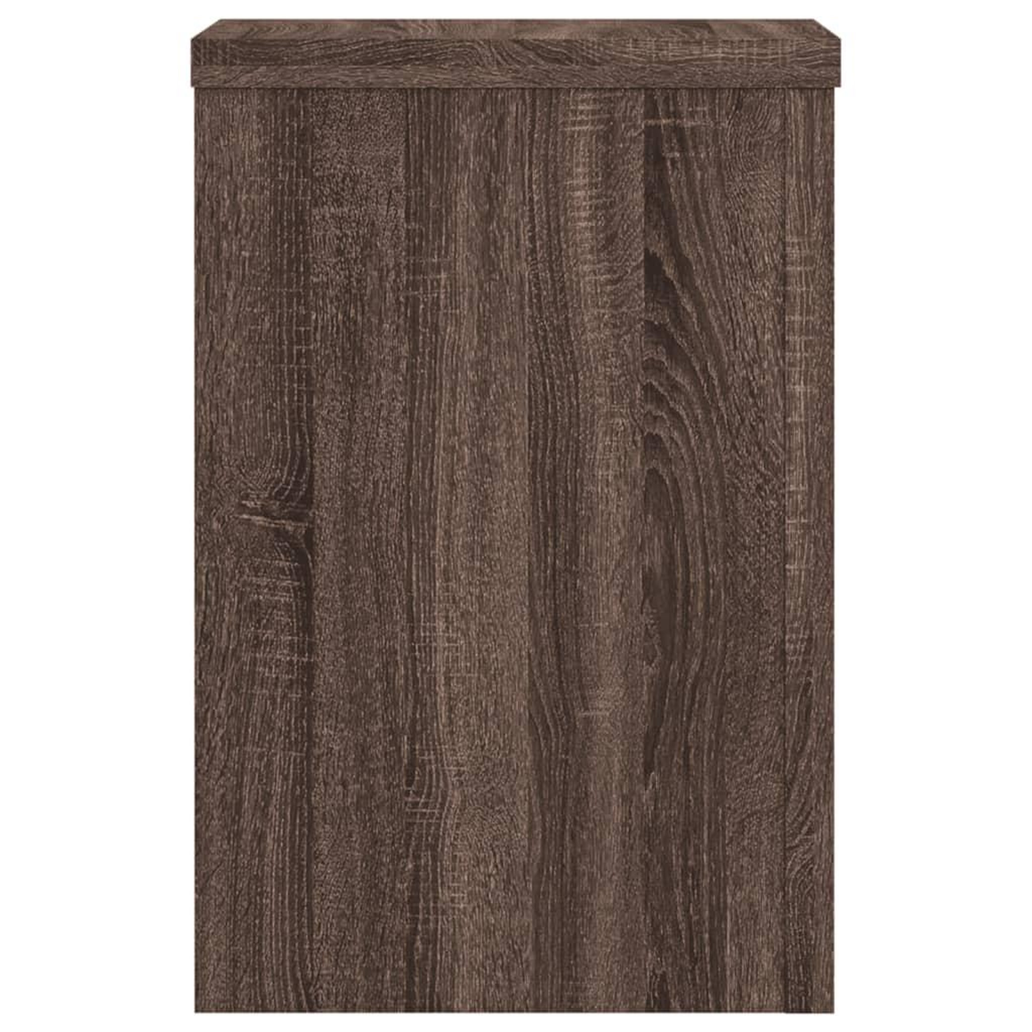 Voir la diapositive 5 : VIDAXL Supports pour plantes 2 pcs chene marron bois d'ingenierie