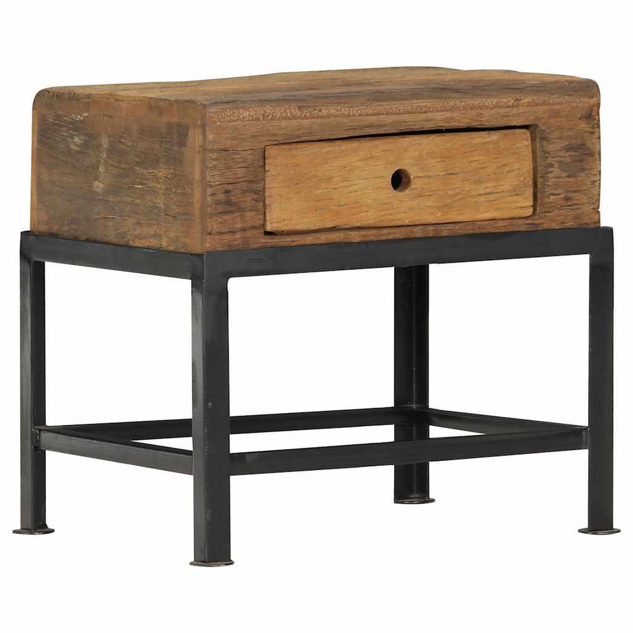 Voir la diapositive 1 : VIDAXL Table de chevet 40 x 35 x 40 cm bois de recuperation massif