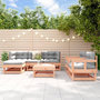 Voir la diapositive 1 : VIDAXL Salon de jardin 7 pcs avec coussins bois massif douglas
