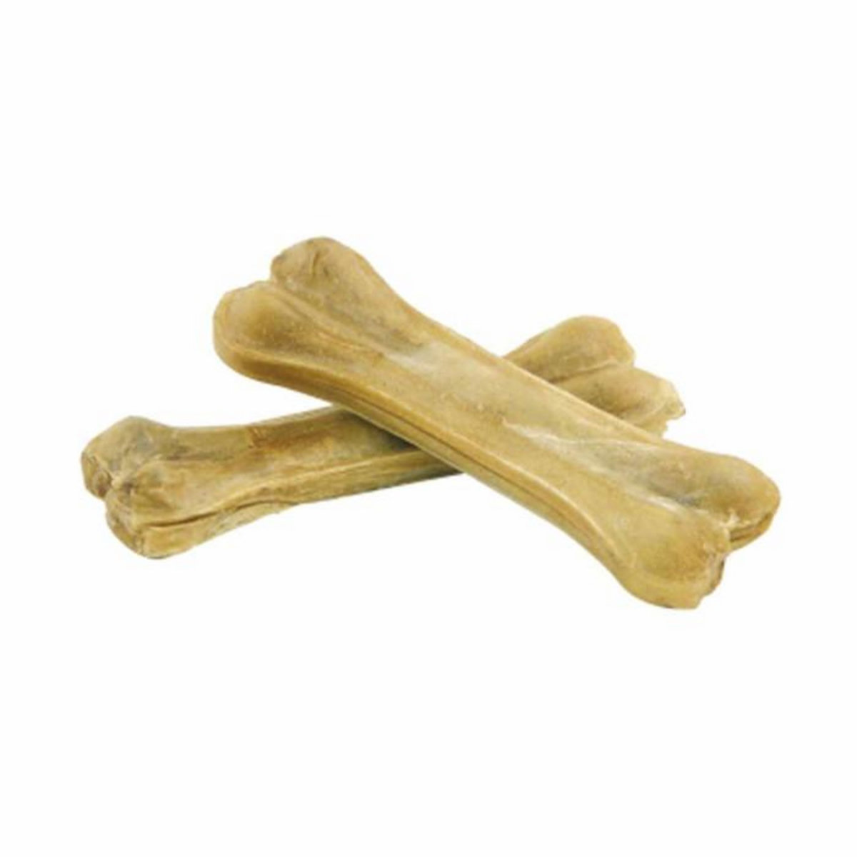 Paris Prix Lot de 2 Os à Mâcher pour Chien  Peau de Vache  11cm Beige