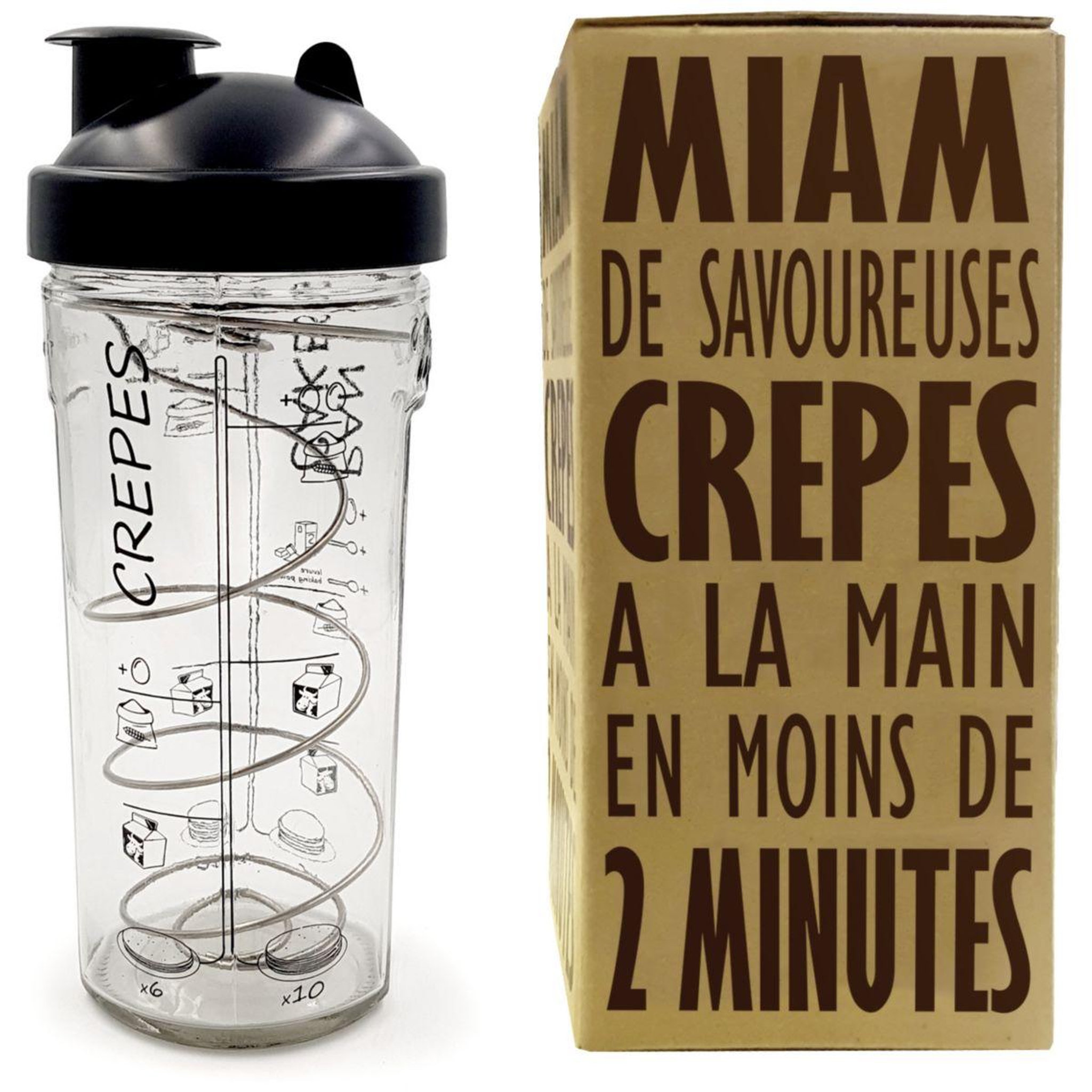 Voir la diapositive 1 : COOKUT Shaker crepes et pancakes