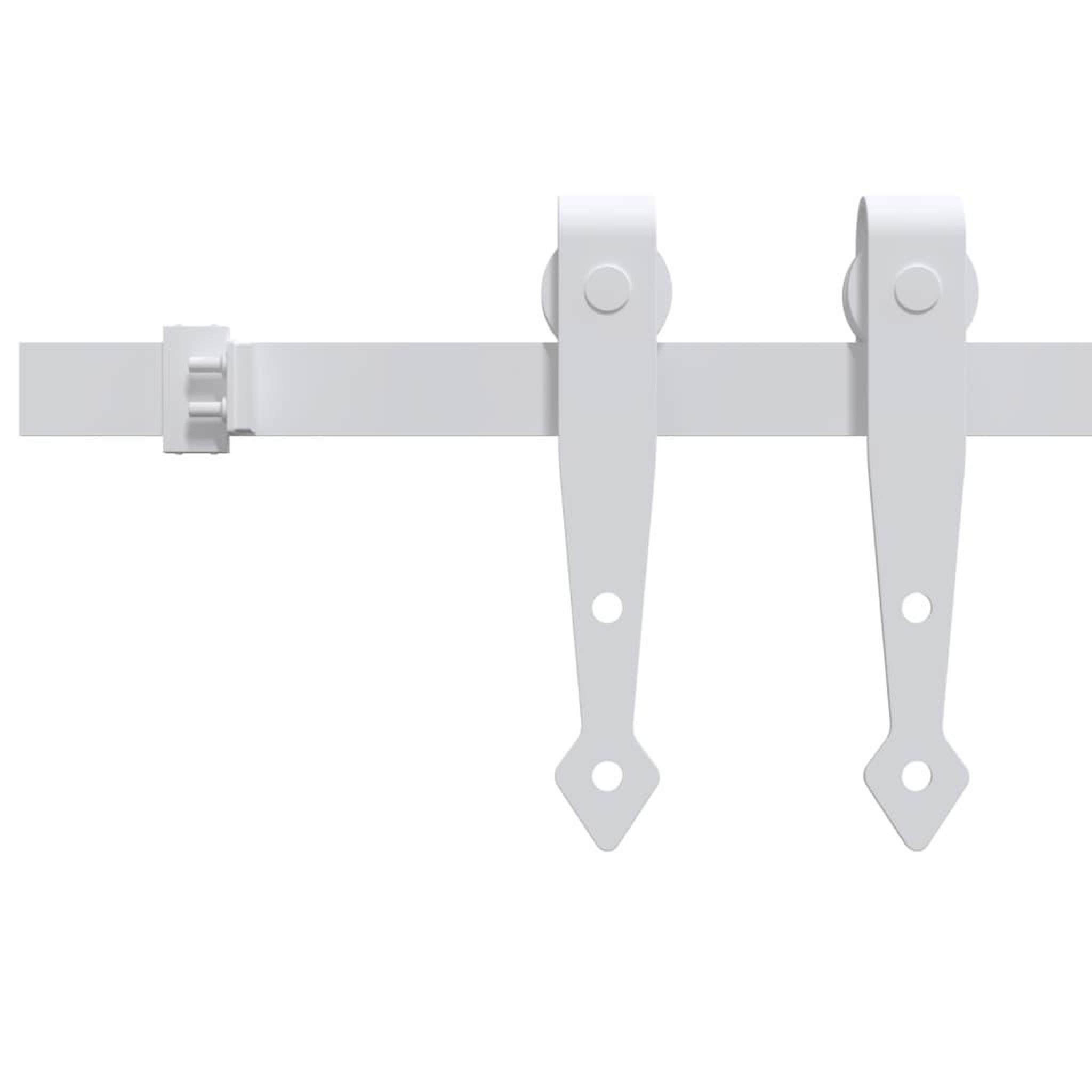 Voir la diapositive 3 : VIDAXL Kit mini de porte d'armoire coulissante Acier au carbone 200 cm