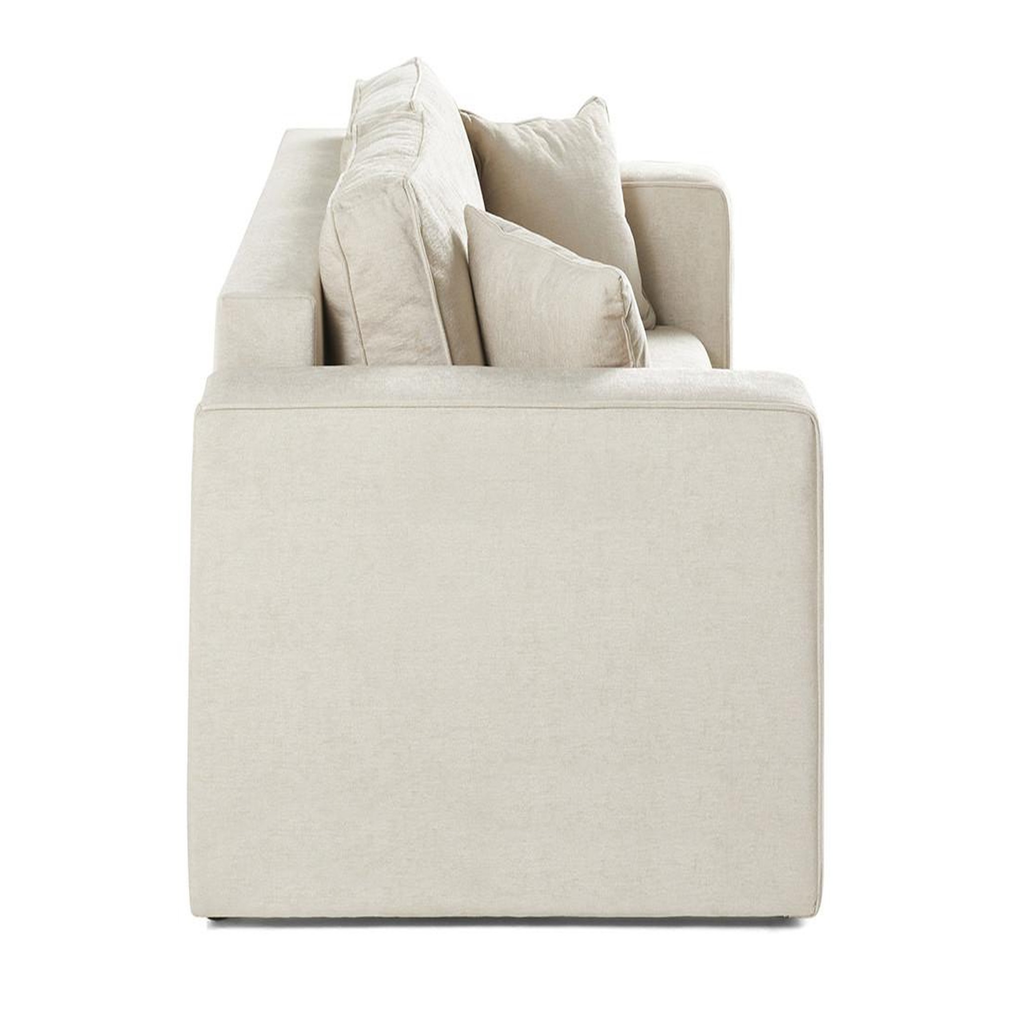 Voir la diapositive 4 : BEST MOBILIER Topaze - canapé droit 2 places - en tissu