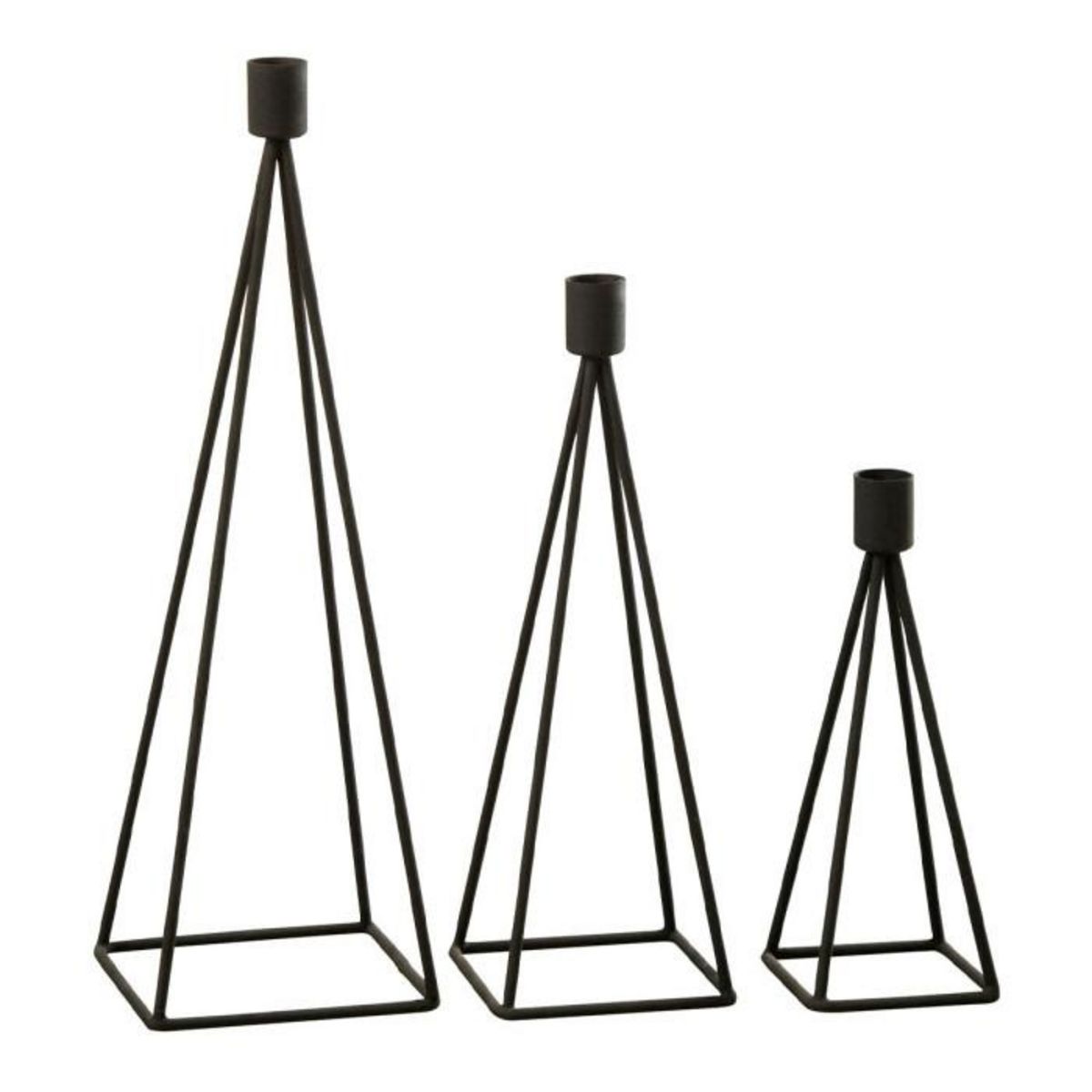 Paris Prix Lot de 3 Chandeliers Design  Désiré  38cm Noir