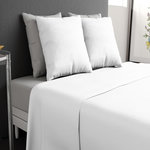 Home collection Parure de drap 100% coton 57fils et taie(s). Coloris disponibles : Jaune, Gris, Rose, Bleu, Blanc, Rouge