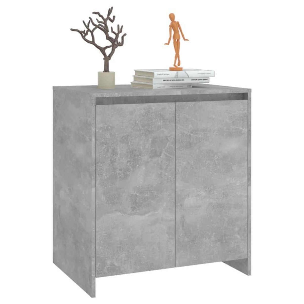 VIDAXL Buffet Gris beton 70x41x75 cm Bois d'ingenierie