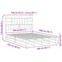Voir la diapositive 6 : VIDAXL Lit bibliotheque sans matelas 140x200 cm bois massif de pin