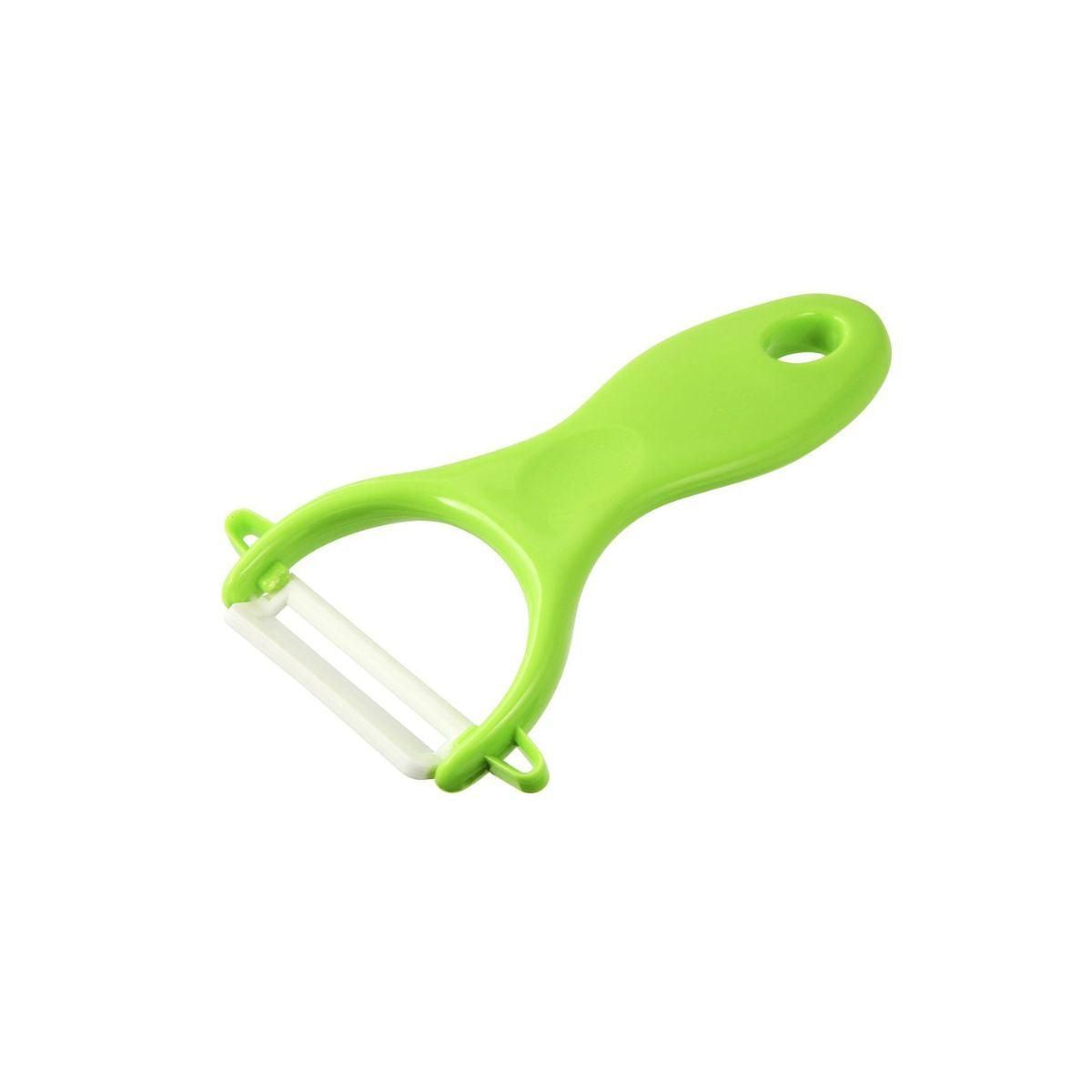 Fackelmann Lot de 2 rasoirs à légumes lame céramique couleur aléatoire 13 cm Fackelmann Colors Edition