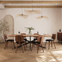 Voir la diapositive 5 : Rendez vous déco Lot de 2 chaises en bois plaqué noyer et PU noir-Flow