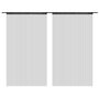 VIDAXL Rideau en fils 2 pcs 100 x 250 cm Noir