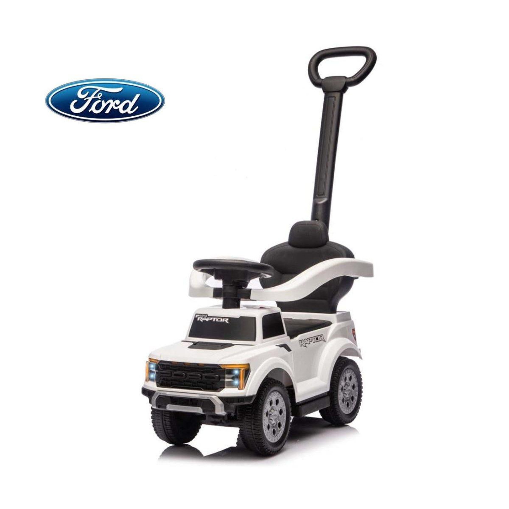 Voir la diapositive 4 : MILLY MALLY Porteur  ford f-150 3 en 1 blanc - avec canne de guidage