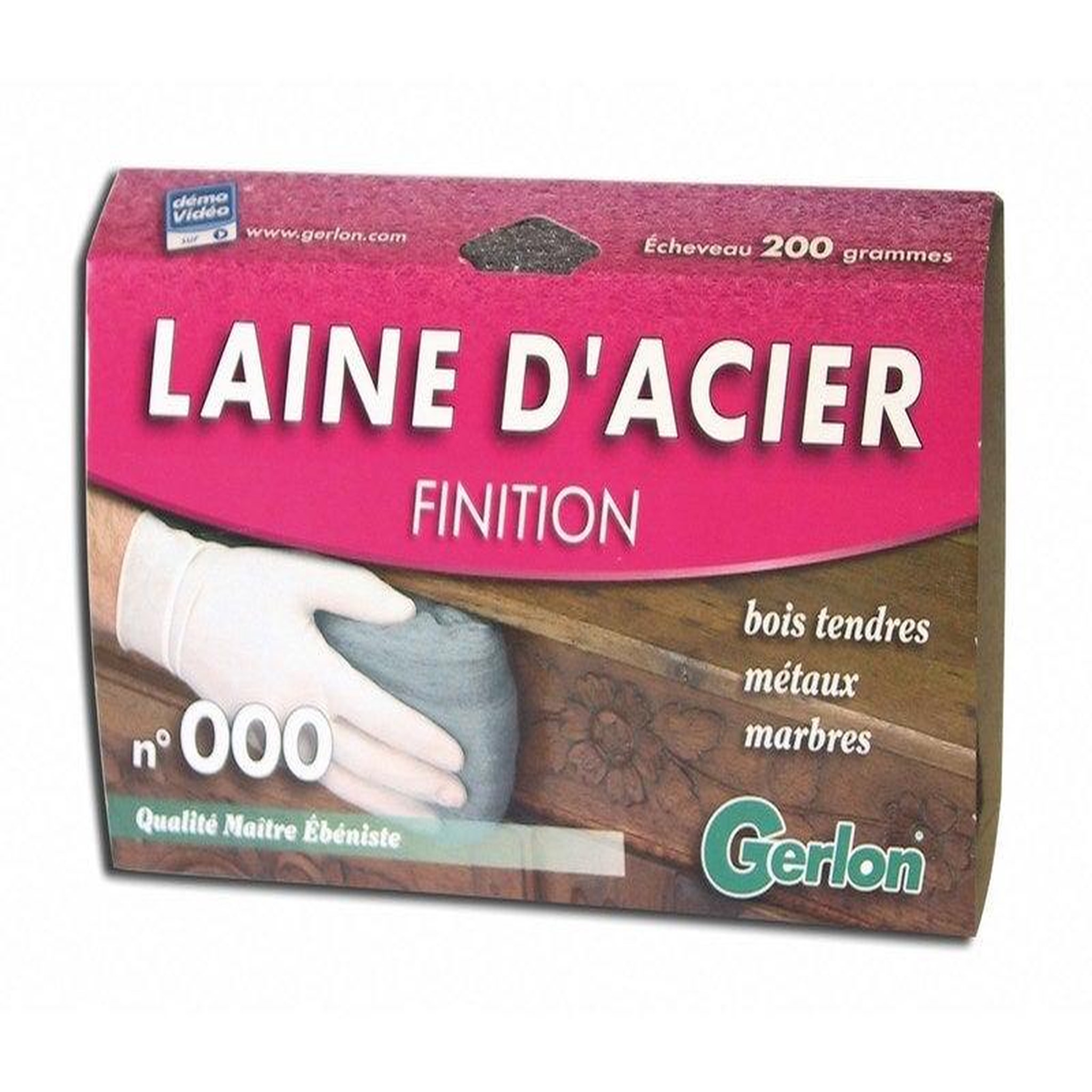 GERLON Laine D'Acier De Finition Gerlon N°000, 200 G