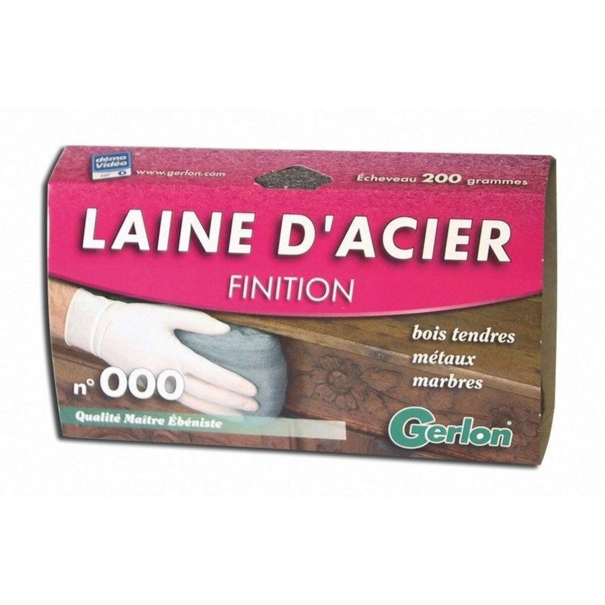 GERLON Laine D'Acier De Finition Gerlon N°000, 200 G