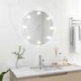 Voir la diapositive 3 : VIDAXL Miroir mural avec lampes LED Rond Verre