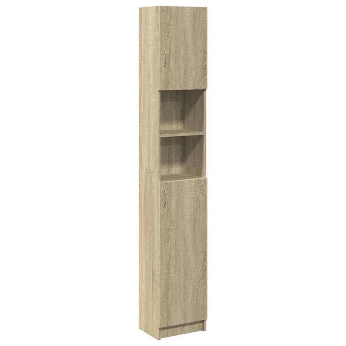 VIDAXL Armoire de salle de bain Chene sonoma 32x25,5x190 cm Agglomere