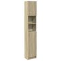 Voir la diapositive 2 : VIDAXL Armoire de salle de bain Chene sonoma 32x25,5x190 cm Agglomere