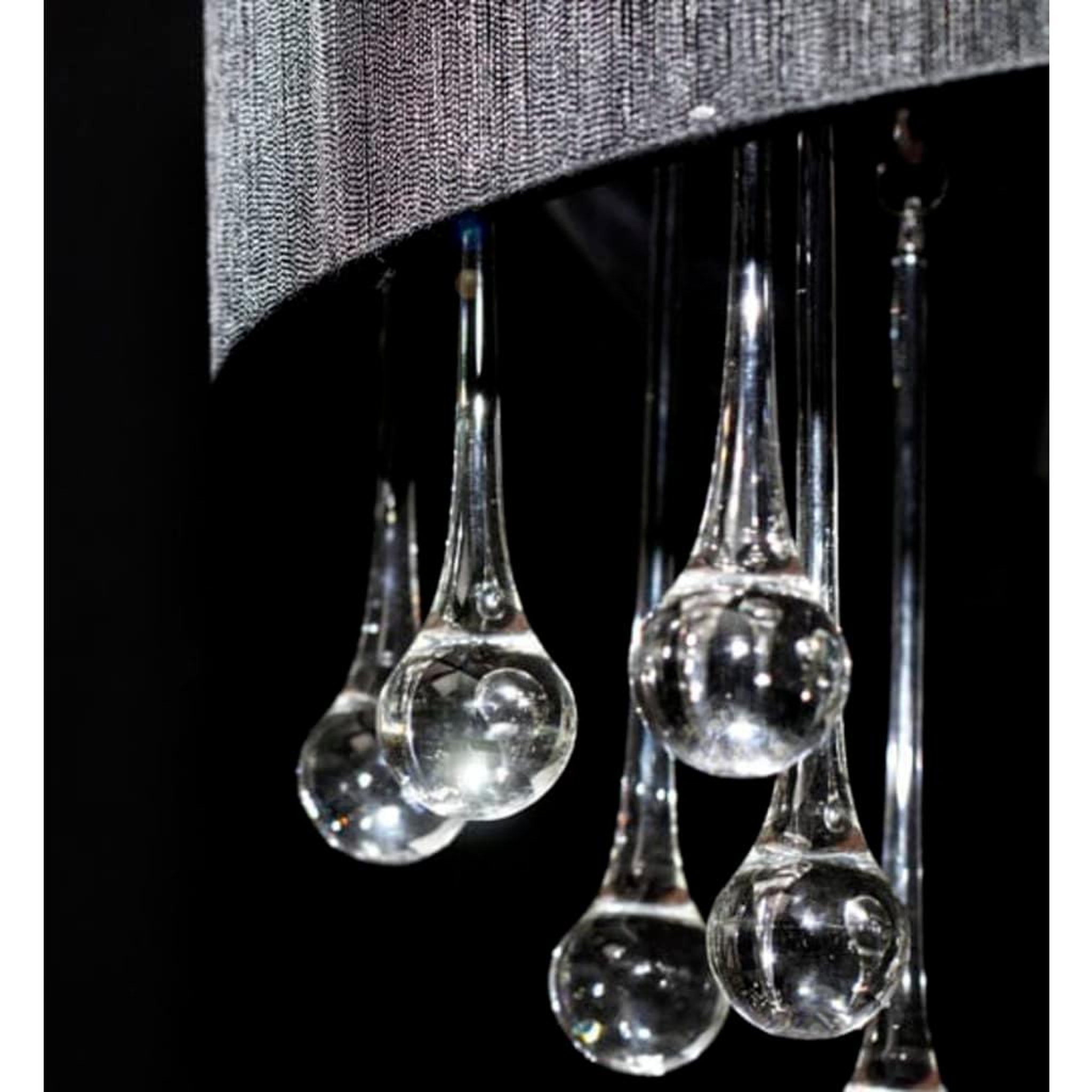 Voir la diapositive 2 : VIDAXL Lustre avec 85 cristaux Noir