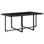 Voir la diapositive 3 : VIDAXL Ensemble a manger d'exterieur 11 pcs coussins poly rotin noir