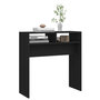 Voir la diapositive 4 : VIDAXL Table console noir 78x30x80 cm bois d'ingenierie