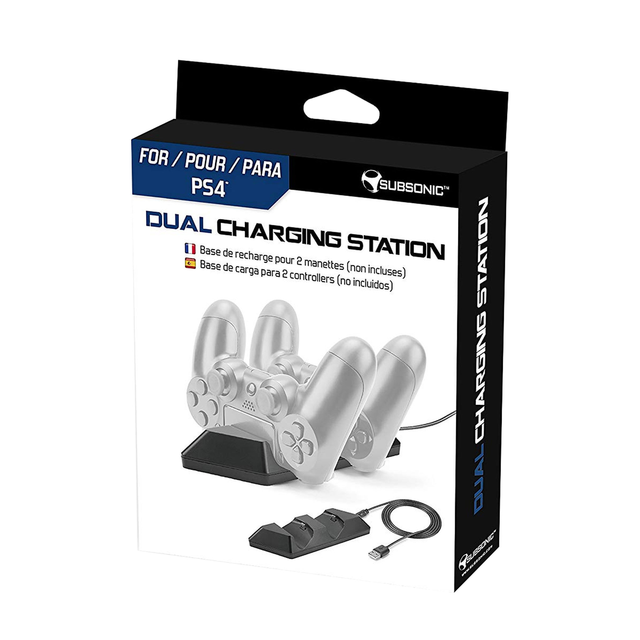 Station de recharge 2 manettes PS4