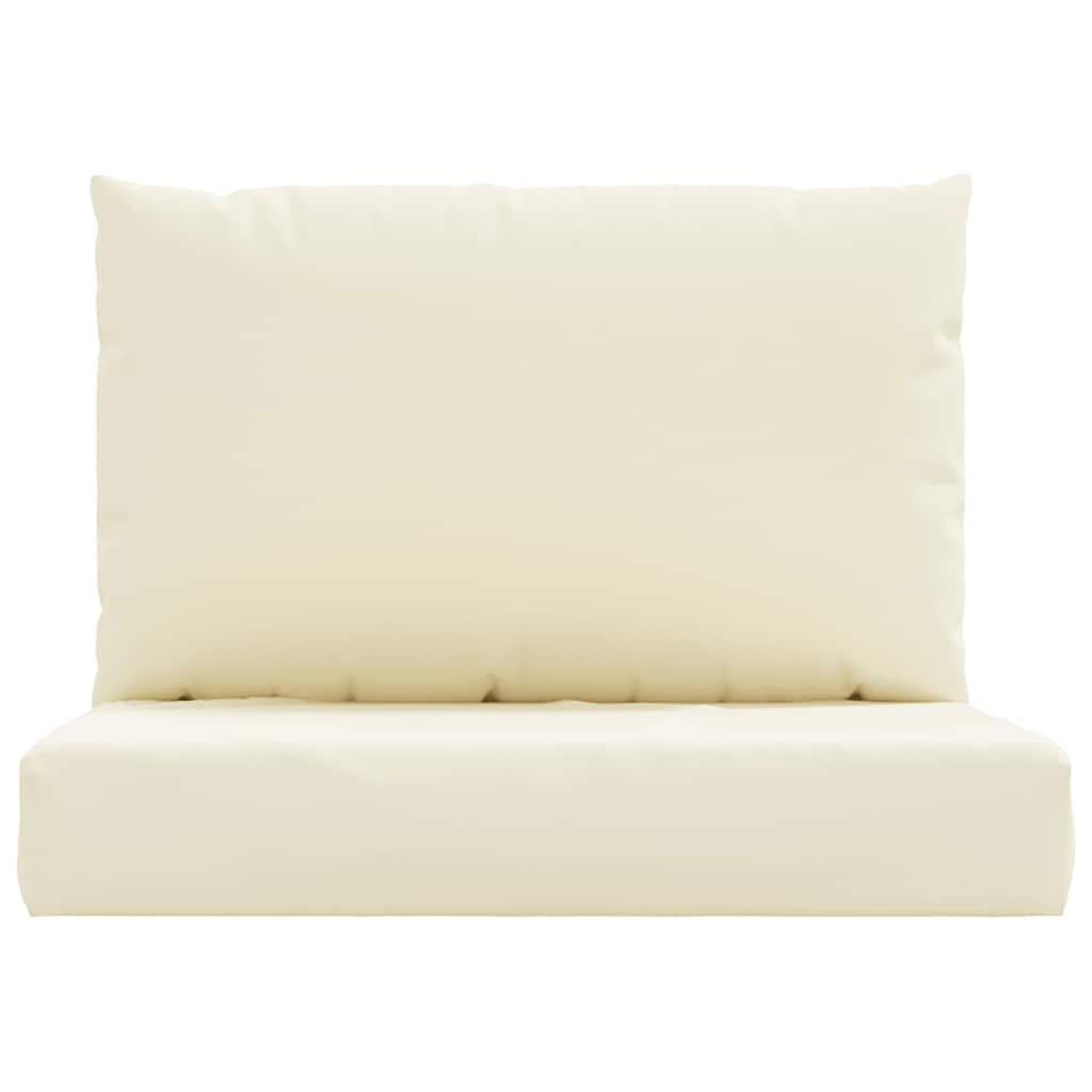 Voir la diapositive 4 : VIDAXL Coussins de palette lot de 2 blanc creme tissu oxford