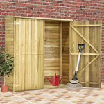 VIDAXL Abri a outils de jardin 163x50x171 cm Pinede impregnee