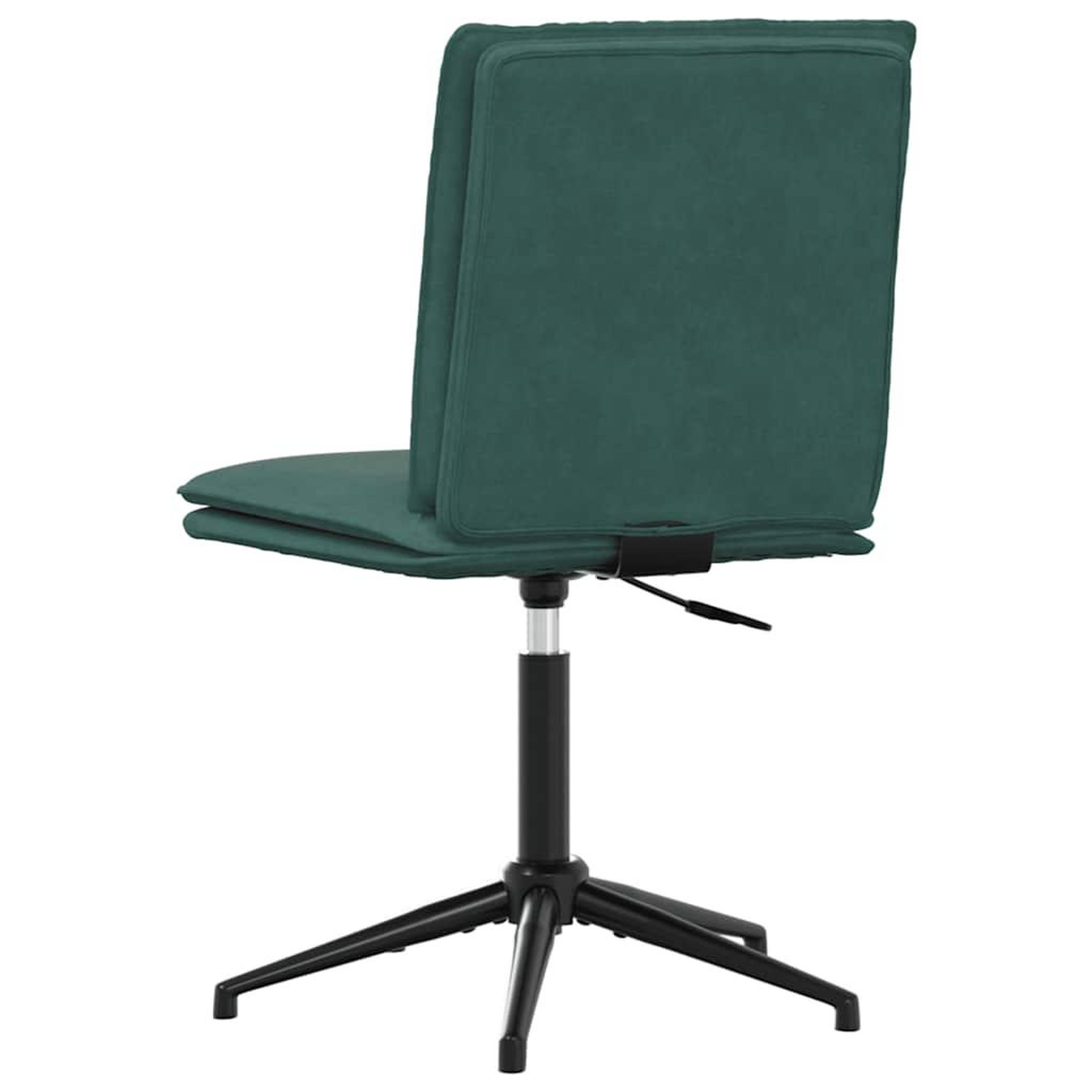 Voir la diapositive 5 : VIDAXL Chaise de salle a manger Vert fonce Velours