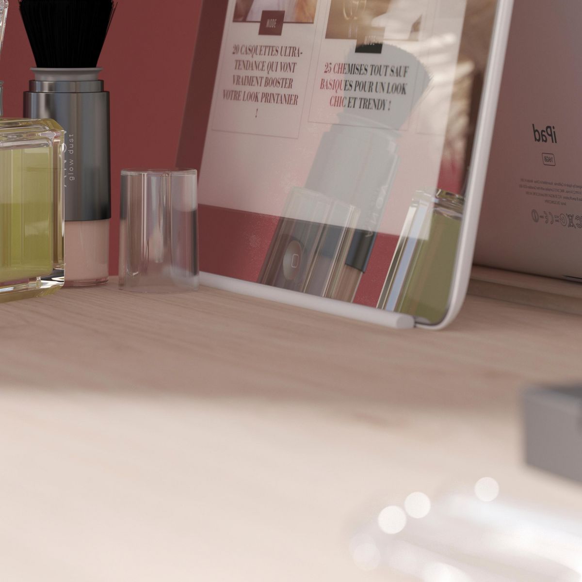 Coiffeuse avec tiroir pivotant BEAUTY 