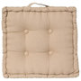 Voir la diapositive 1 : ATMOSPHERA Coussin de Sol  Dorian  40x40cm Beige