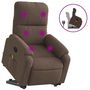 Voir la diapositive 2 : VIDAXL Fauteuil inclinable de massage marron tissu microfibre