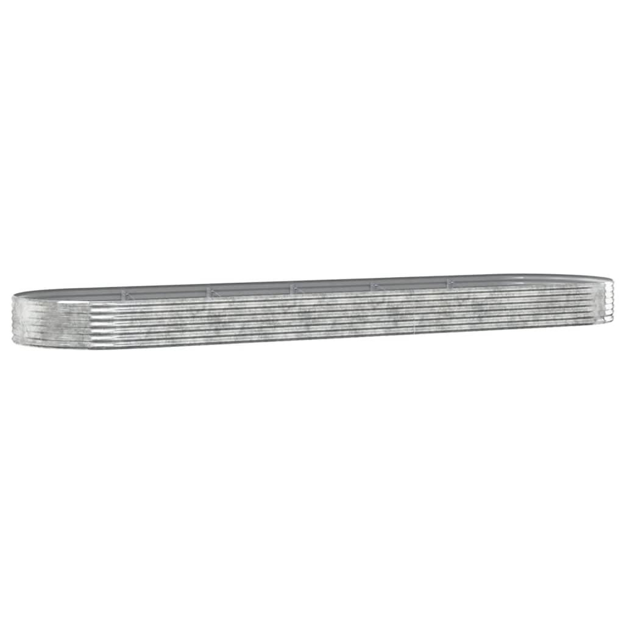 Voir la diapositive 2 : VIDAXL Lit sureleve de jardin Acier enduit de poudre Argente