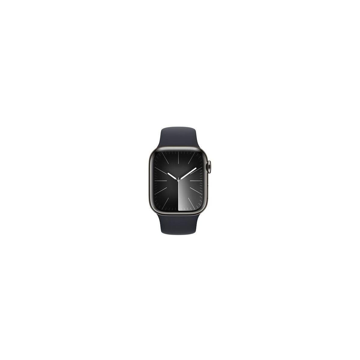 APPLE Montre connectée Serie 9 Cellular 41mm Acier/Graphite Minuit S/M