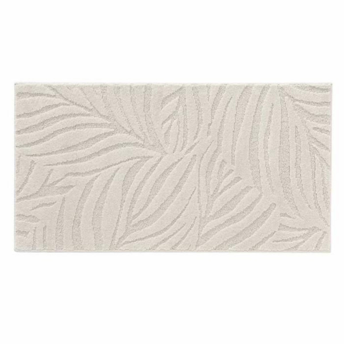 Paris Prix Tapis Shaggy Relief  Ankara  60x110cm Beige