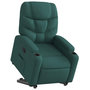 Voir la diapositive 3 : VIDAXL Fauteuil inclinable vert fonce tissu