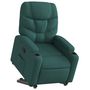 Voir la diapositive 3 : VIDAXL Fauteuil inclinable vert fonce tissu
