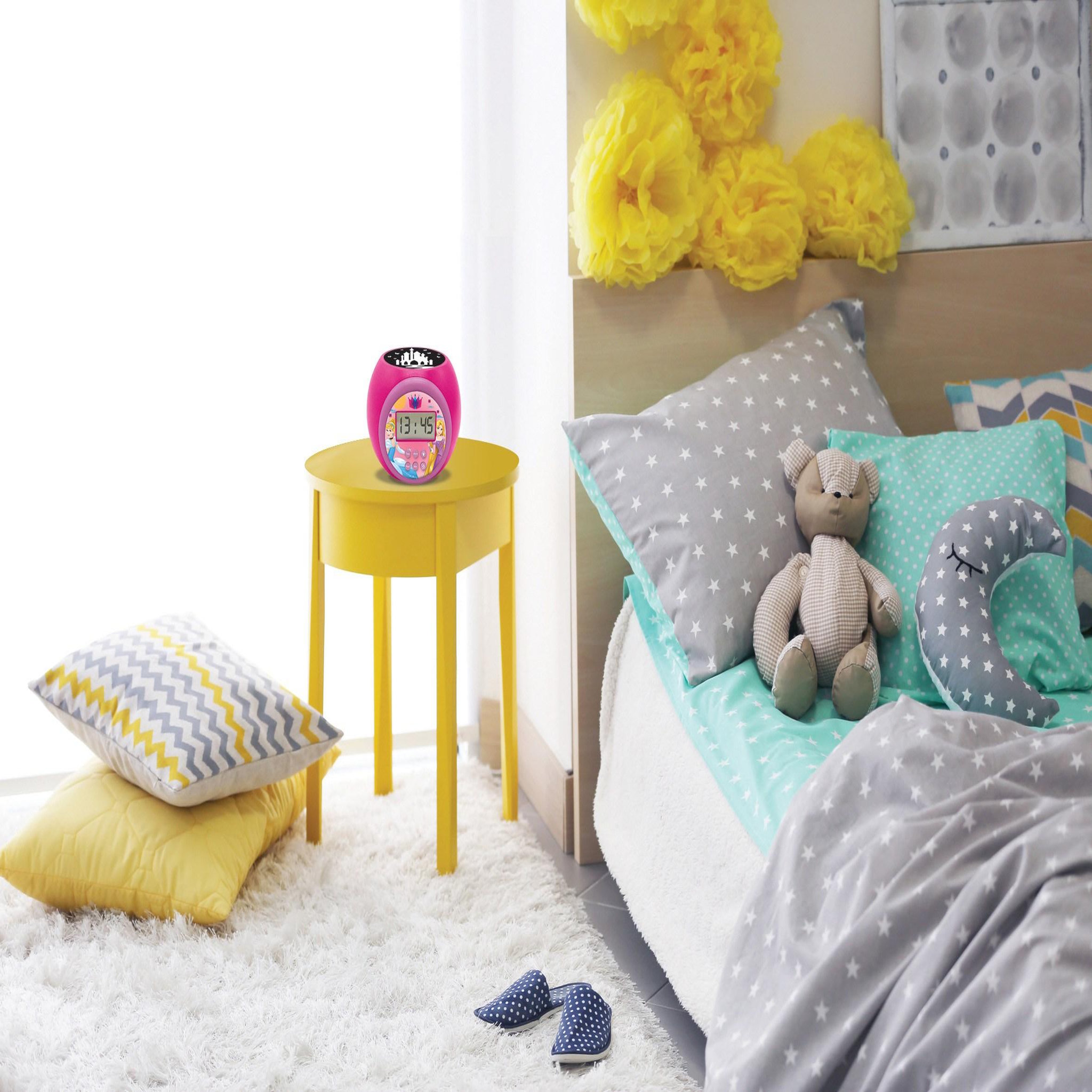 Voir la diapositive 6 : Lexibook Réveil projecteur Disney Princesse