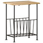 Voir la diapositive 1 : VIDAXL Porte-revues 40x30x50 cm Bois de manguier solide et acier