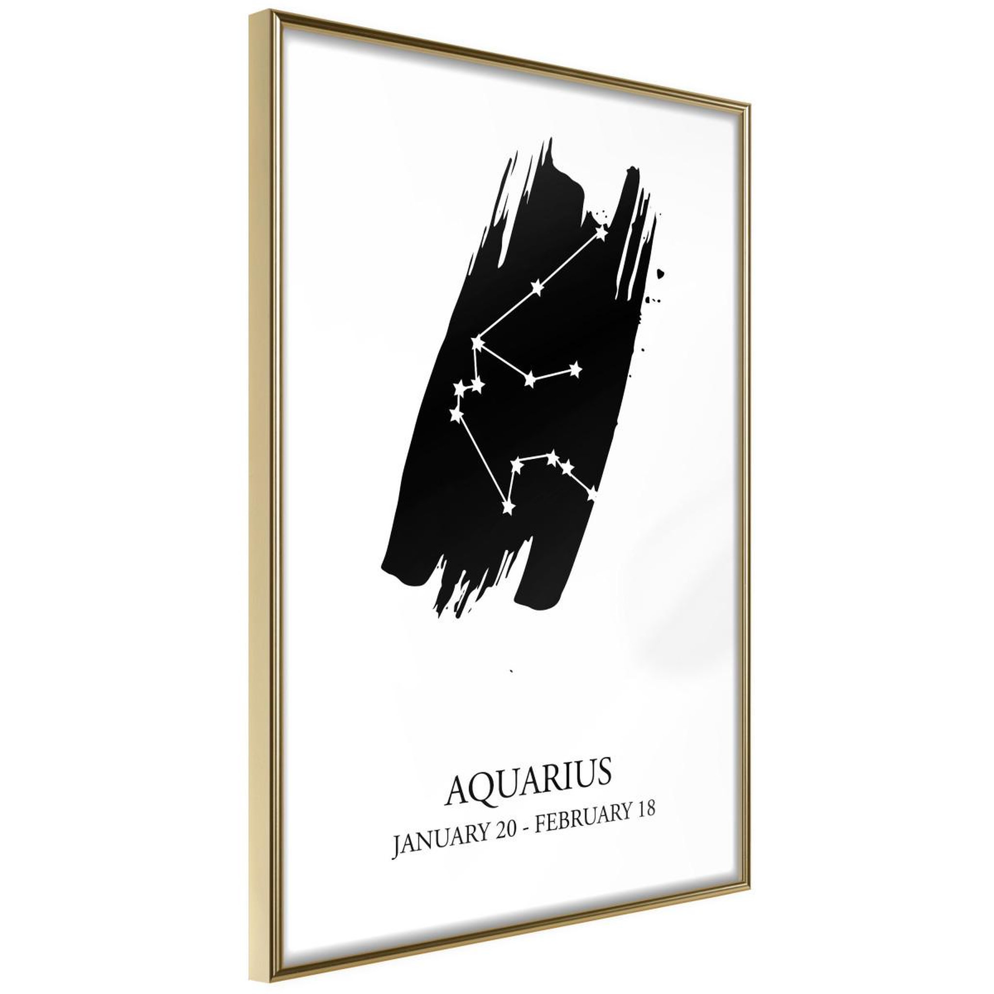 Paris Prix Affiche murale encadrée  zodiac aquarius i