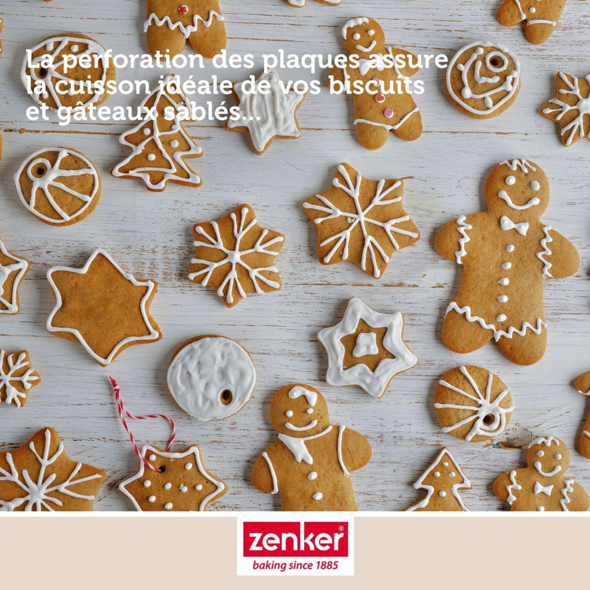 ZENKER Lot de 2 plaques à pâtisserie perforées en aluminium Zenker Special Cooking