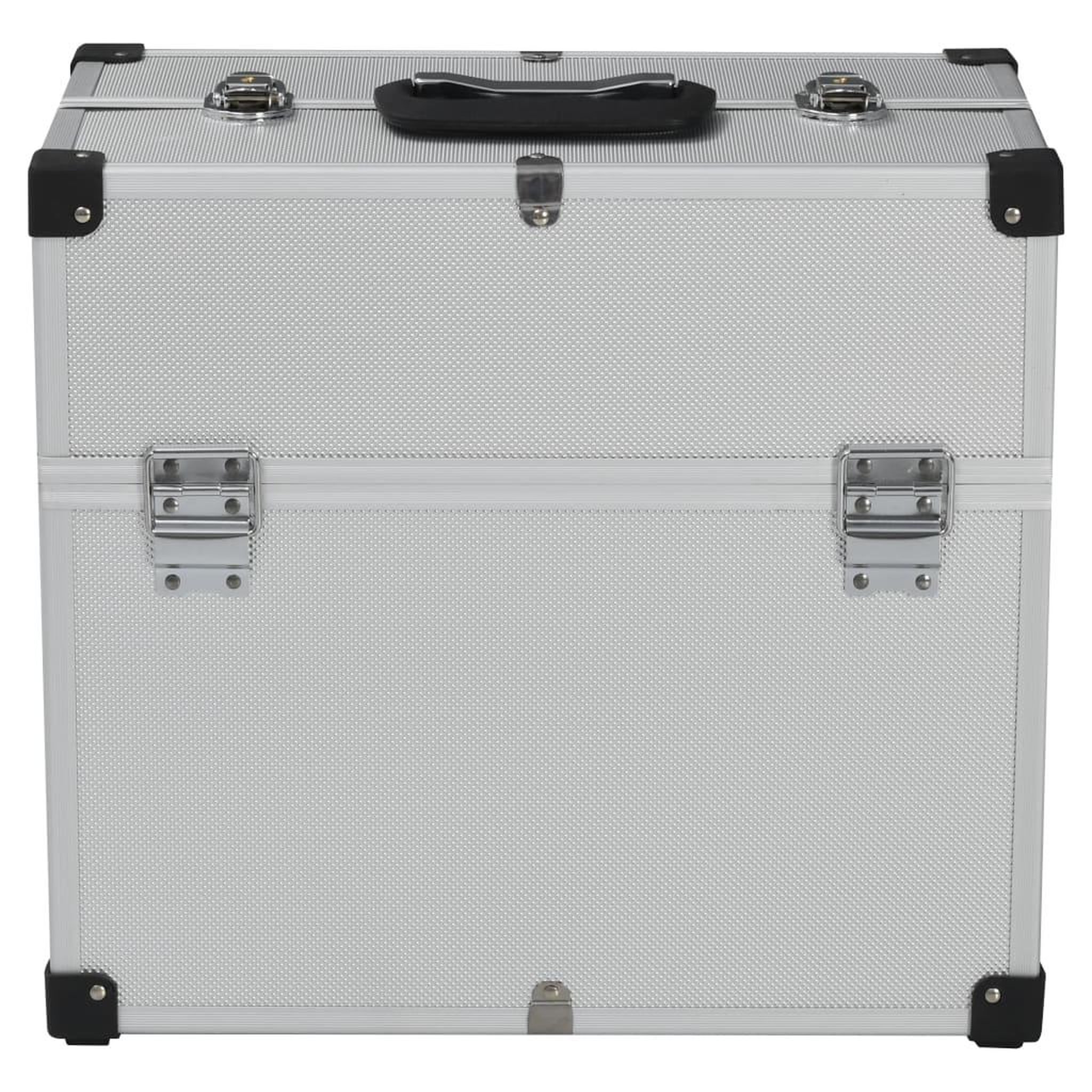 Voir la diapositive 4 : VIDAXL Boîte a outils 38x22,5x34 cm Argente Aluminium