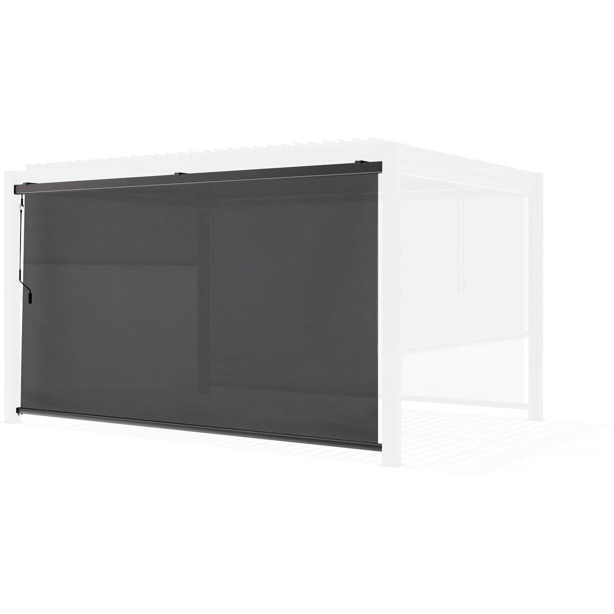 Habitat et Jardin Store pergola bioclimatique - 367 x 208 cm - Gris anthracite