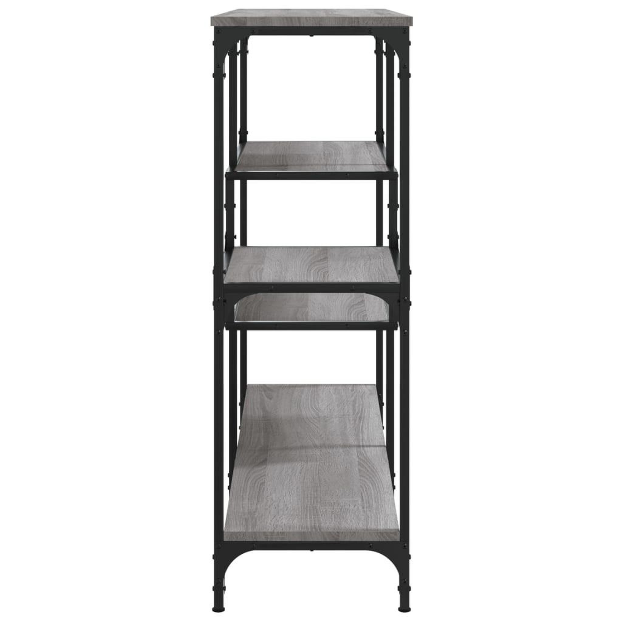 Voir la diapositive 5 : VIDAXL Table console sonoma gris 103x32x95 cm bois d'ingenierie