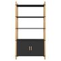Voir la diapositive 3 : VIDAXL Buffet haut Noir 80x40x153 cm Bois d'ingenierie