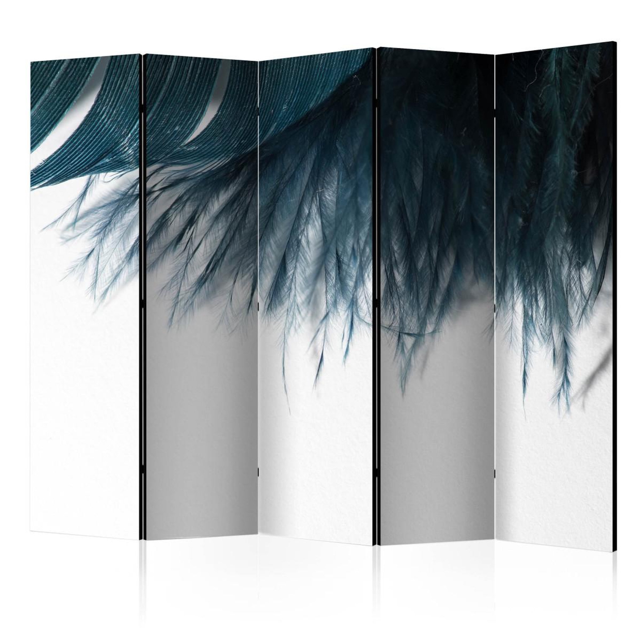 Paris Prix Paravent 5 volets  dark blue feather  172x225cm