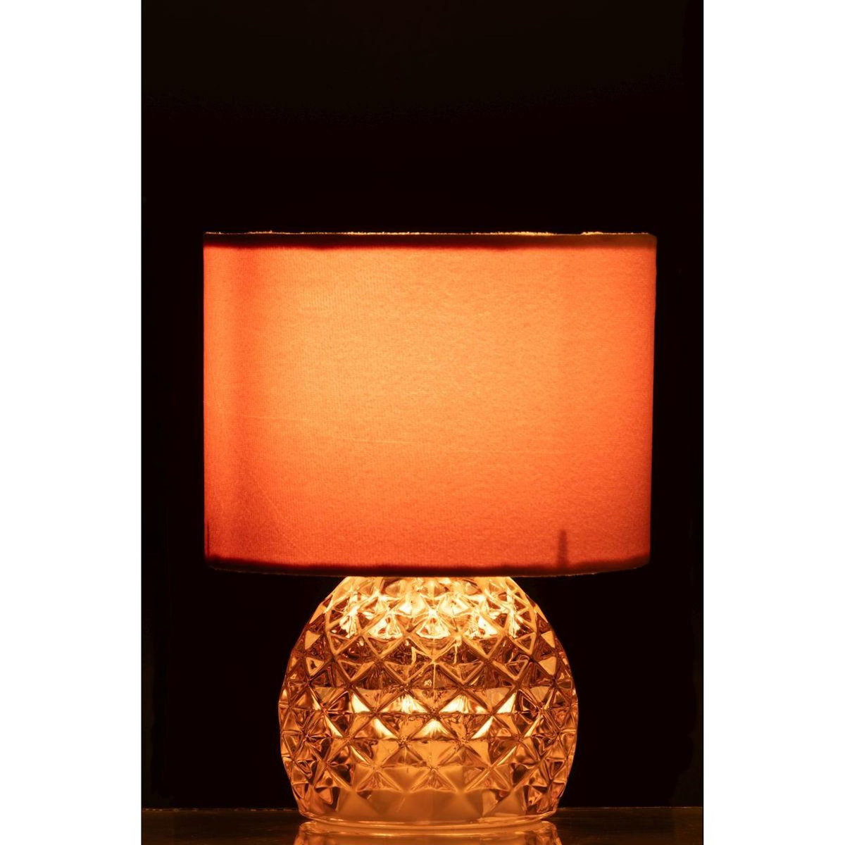 Paris Prix Lampe à Poser en Verre  LED  23cm Rose Clair