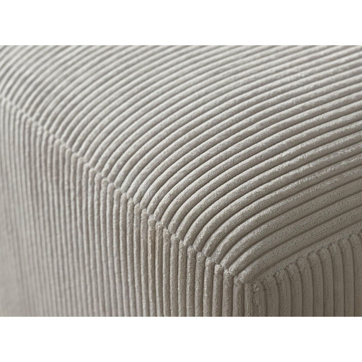 LISA DESIGN Livy - canapé panoramique convertible - avec coffre - en velours côtelé - 7 places - gauche