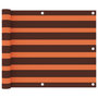 Voir la diapositive 1 : VIDAXL Ecran de balcon Orange et marron 75x400 cm Tissu Oxford